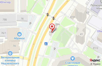 Киоск по продаже фруктов и овощей в Томске на карте