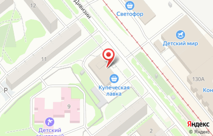 Супермаркет Магнит в Новосибирске на карте