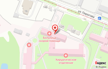Курская городская больница скорой медицинской помощи на карте