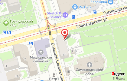 Участковый пункт полиции в Выборгском районе на карте