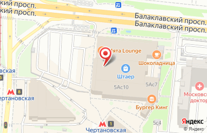 Федеральная сеть магазинов оптики Айкрафт в ТЦ Штаер-Чертаново на карте
