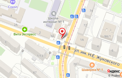 Салон связи МегаФон на улице Танкистов на карте