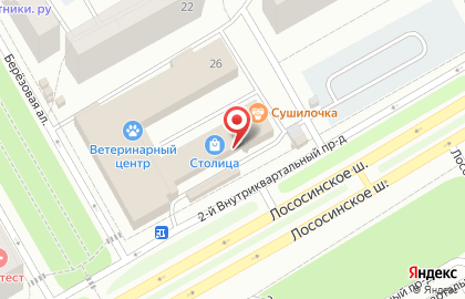 Бар разливных напитков Чешский домик на Лососинском шоссе на карте