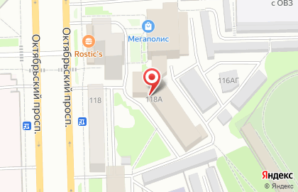 Торговая компания Электро-центр на Октябрьском проспекте на карте
