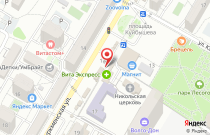 Магазин хозтоваров и сувениров на Туркменской улице на карте