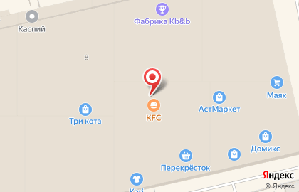 Ресторан быстрого обслуживания KFC на Минусинской улице на карте