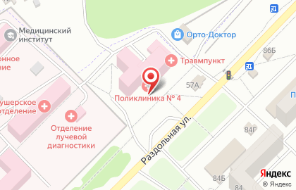 Банкомат МИнБанк на Раздольной улице на карте