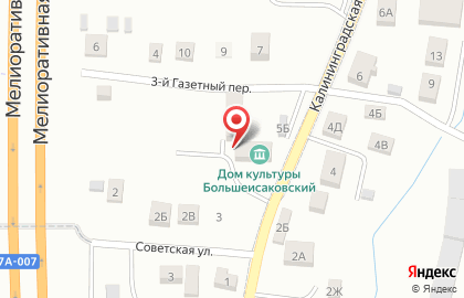 Дом культуры, пос. Большое Исаково на карте