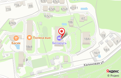 Бар Калина в Хостинском районе на карте