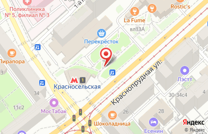 Центр красоты "ОК!" на Красносельской на карте