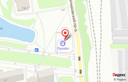 Автомойка Лукойл на Булатниковской улице на карте