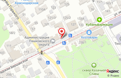 Супермаркет Магнит на улице имени Евдокии Бершанской, 123 на карте
