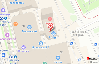 Ювелирный магазин Sunlight на Балканской площади на карте