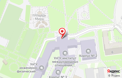 Ульяновский Государственный Университет на карте