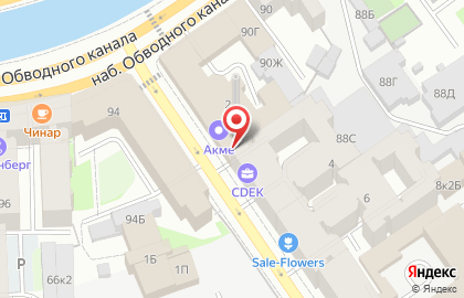 Служба экспресс-доставки Сдэк в Московском районе на карте