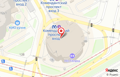 Банкомат Уралсиб на Комендантской площади на карте