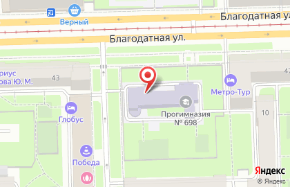 Прогимназия №698, Пансион на карте