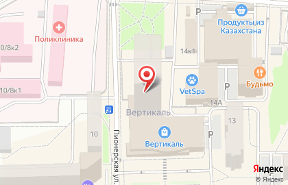 Планета Суши на Лесной на карте