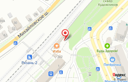 Кафе Изба на площади Димитрова на карте