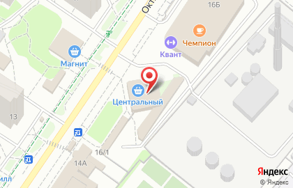 Центральный Рынок на Октябрьском проспекте на карте