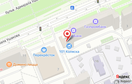 Агентство недвижимости Самолет Плюс на бульваре Адмирала Ушакова на карте
