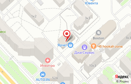 Массажный салон Территория массажа на Ленинградском проспекте на карте