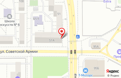 Ателье Ирис на улице Советской Армии на карте