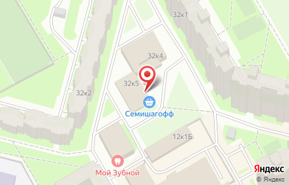 Магазин Семишагофф на Комендантском проспекте на карте