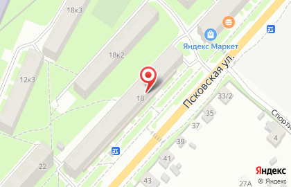 Торговый центр Новый Дом в Великом Новгороде на карте