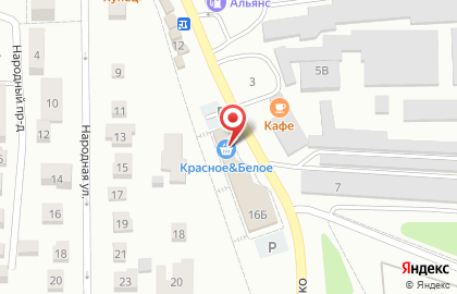 Магазин Красное & Белое в Тамбове на карте