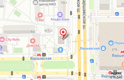ООО РИКБ Ринвестбанк на Варшавском шоссе на карте