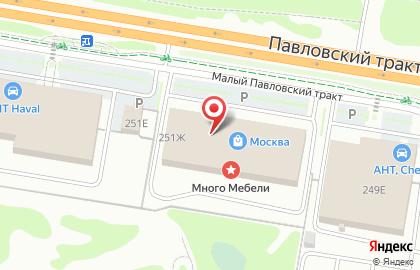Мебельный салон Шатура в Индустриальном районе на карте