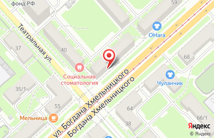 Салон швейной техники Надэль на улице Богдана Хмельницкого на карте