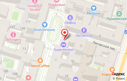 Мини-отель SuperHostel на площади Восстания на карте