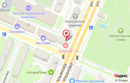 Компания Андромеда на улице Ульянова на карте