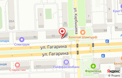Светлое и Темное на улице Гагарина на карте