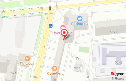 Продуктовый магазин в Москве на карте
