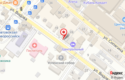 Пекарня Любимый город Новороссийск в Новороссийске на карте