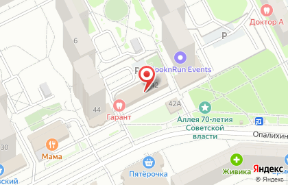Магазин у дома Бристоль на Опалихинской улице на карте