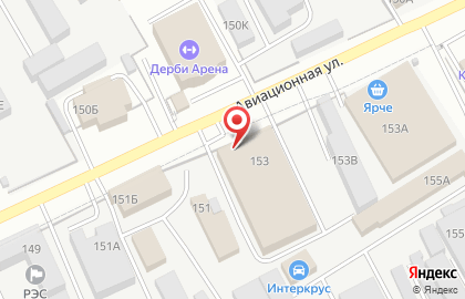 Автокомплекс на Авиационной на Авиационной улице на карте