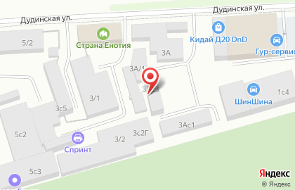 Компания БАС на Дудинской улице на карте