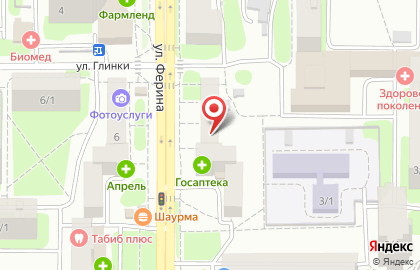 Топтыжкин в Калининском районе на карте