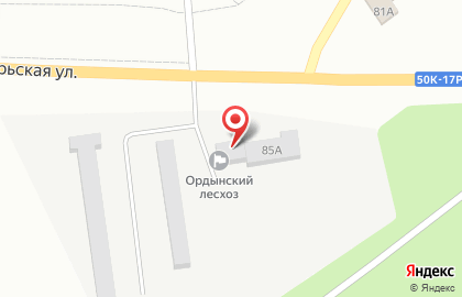 Ордынский лесхоз на карте