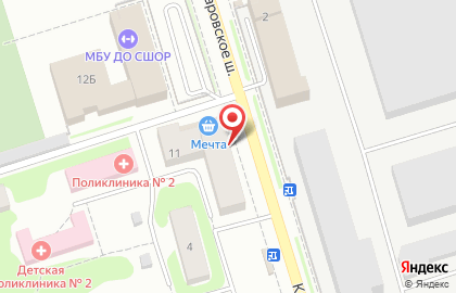 Магазин одежды во Владимире на карте
