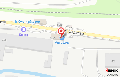 Автомаркет Автошик в Ленинском районе на карте