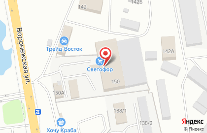 Магазин автозапчастей Автоаптека в Железнодорожном районе на карте