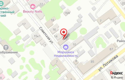 Центр социальных услуг для населения города Моршанска и Моршанского района на карте
