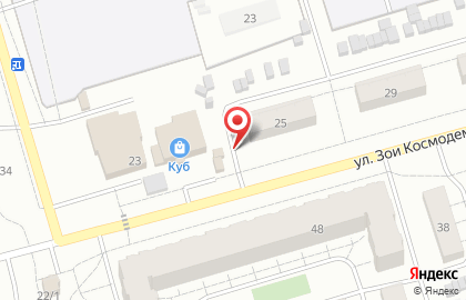 Киоск по продаже мясной продукции на Зои Космодемьянской на карте