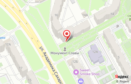 Ломбард Поток на улице Академика Сахарова на карте
