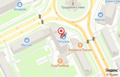 Магазин у дома Бристоль на Октябрьском проспекте на карте